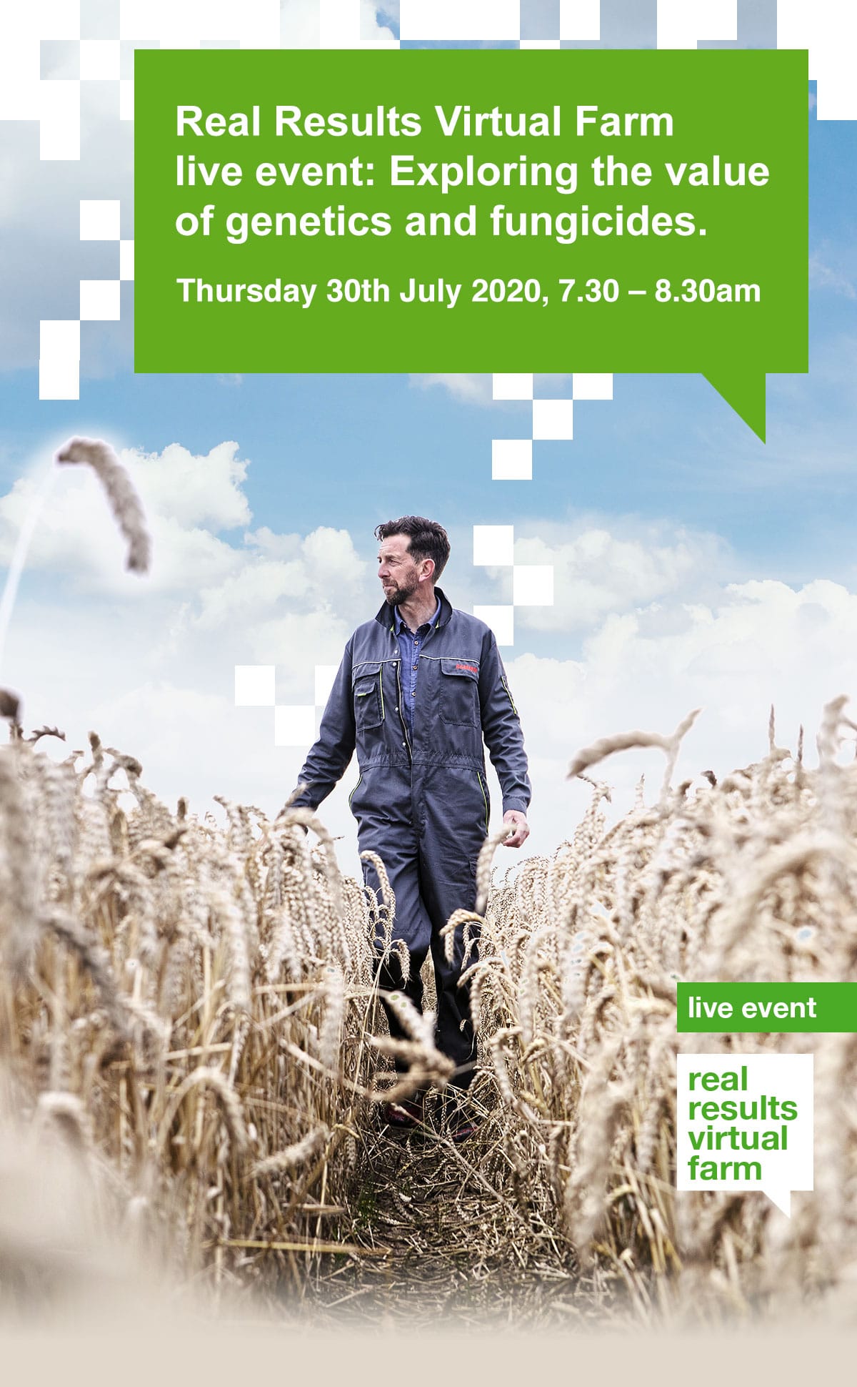 Real Results Virtual Farm live event: Exploring the value of genetics and fungicides. Thursday 30th July 2020, 7.30 – 8.30am